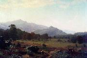 Albert Bierstadt Autumn in the Conway Meadows looking towards Mount Washington oil on canvas